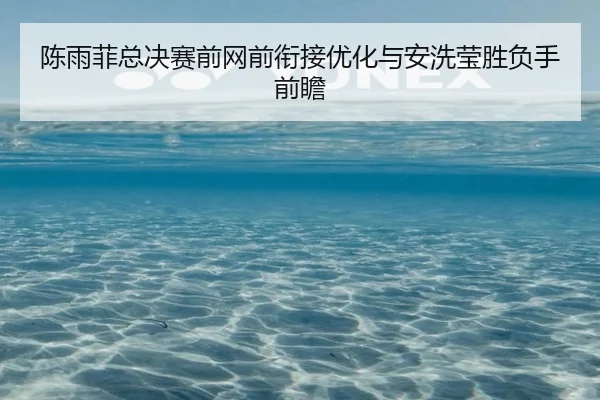 陈雨菲总决赛前网前衔接优化与安洗莹胜负手前瞻